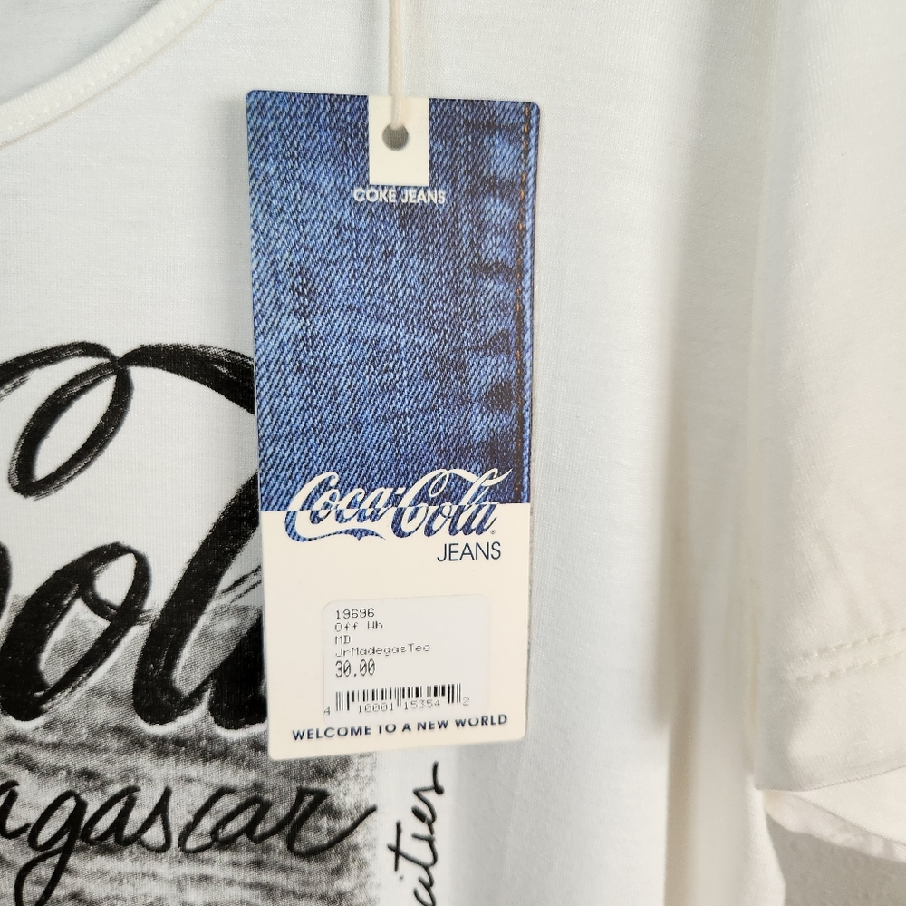 Coca Cola White Short Sleeve Tee - Picture 5 of 8